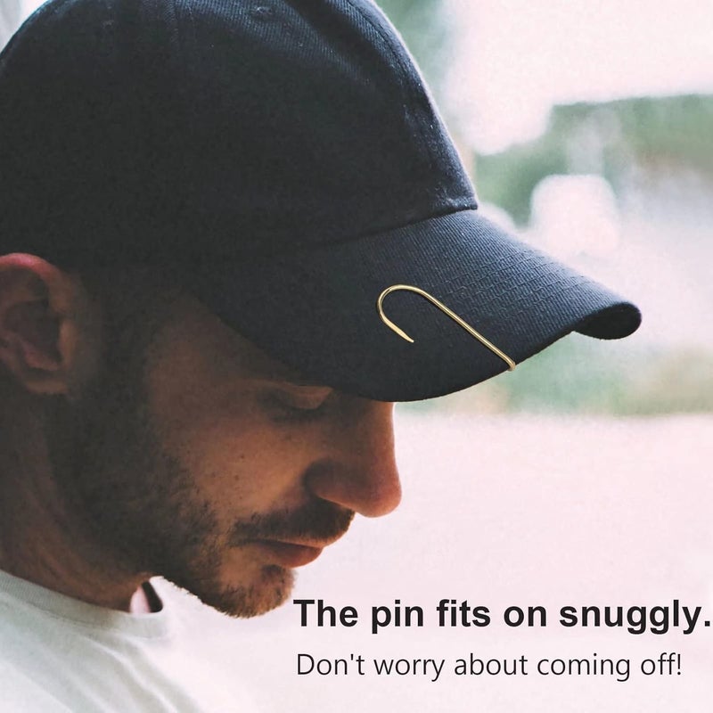 THKFISH Fishing Hooks Hat Pins - Gold Fish Hook Tie Clips 5PCS - Image 4